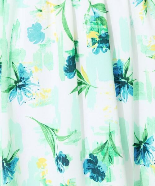 INDIVI / インディヴィ ロング・マキシ丈スカート | 【洗える／SETUP可能】アートフラワープリントスカート | 詳細8