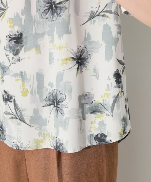 INDIVI / インディヴィ シャツ・ブラウス | 【洗える／SETUP可能】アートフラワープリントブラウス | 詳細15