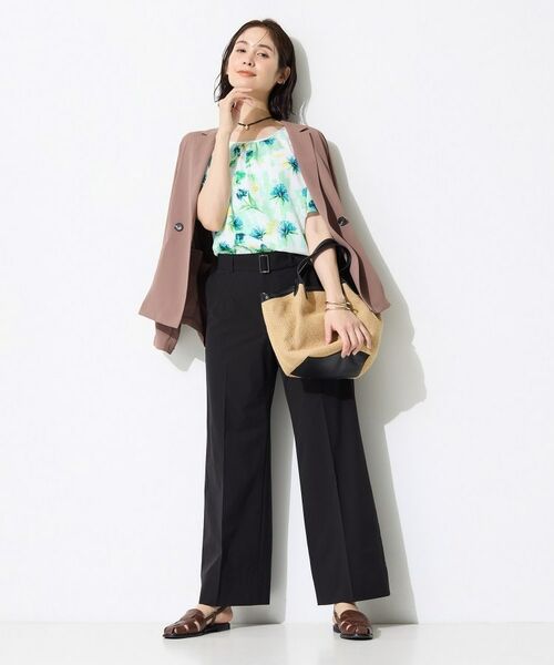 INDIVI / インディヴィ シャツ・ブラウス | 【洗える／SETUP可能】アートフラワープリントブラウス | 詳細7