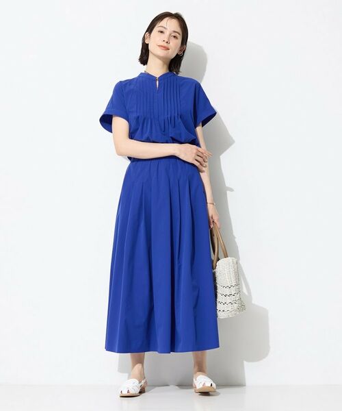 INDIVI / インディヴィ シャツ・ブラウス | 【撥水／UVケア／SETUP可能】軽量タックスキッパーブラウス | 詳細14