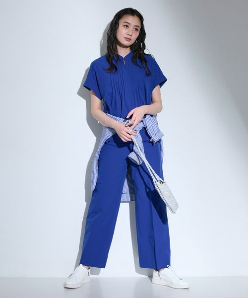 INDIVI / インディヴィ シャツ・ブラウス | 【撥水／UVケア／SETUP可能】軽量タックスキッパーブラウス | 詳細15