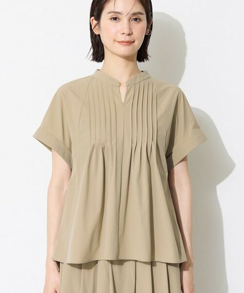 INDIVI / インディヴィ シャツ・ブラウス | 【撥水／UVケア／SETUP可能】軽量タックスキッパーブラウス | 詳細17