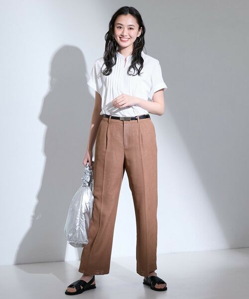 INDIVI / インディヴィ シャツ・ブラウス | 【撥水／UVケア／SETUP可能】軽量タックスキッパーブラウス | 詳細2