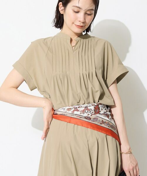 INDIVI / インディヴィ シャツ・ブラウス | 【撥水／UVケア／SETUP可能】軽量タックスキッパーブラウス | 詳細9