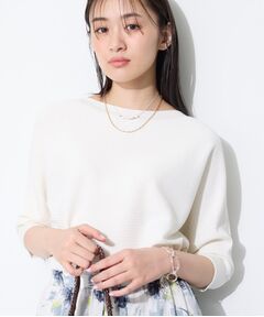 INDIVI / インディヴィ ニット・セーター | 【体型カバー／洗える】ゆったり無縫製ニット
