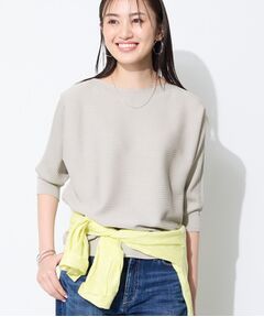 INDIVI / インディヴィ ニット・セーター | 【体型カバー／洗える】ゆったり無縫製ニット