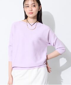 INDIVI / インディヴィ ニット・セーター | 【体型カバー／洗える】ゆったり無縫製ニット