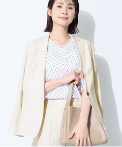 INDIVI / インディヴィ テーラードジャケット | 【SETUP可能／快適／シワになりにくい】リネンライクジャケット