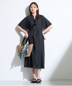 INDIVI / インディヴィ ロング・マキシ丈ワンピース | 【撥水／UVカット】ベルト付きワンピース