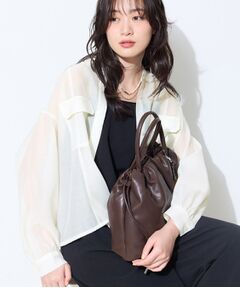 INDIVI / インディヴィ シャツ・ブラウス | 【トレンド／2WAY】裾ドロスト付きシアーブラウスブルゾン