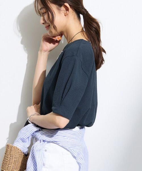 INDIVI / インディヴィ Tシャツ | 【洗える/凹凸素材】デザインTシャツ | 詳細6