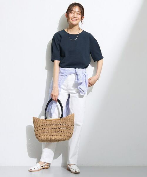 INDIVI / インディヴィ Tシャツ | 【洗える/凹凸素材】デザインTシャツ | 詳細8