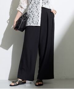 INDIVI / インディヴィ パンツ | 【SETUP可／清涼感〇】ウエストゴム イージーワイドパンツ