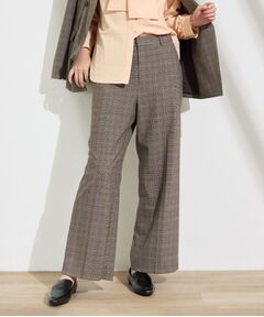 INDIVI / インディヴィ パンツ | 【洗濯機OK／ストレッチ◎】ストレートワイドパンツ