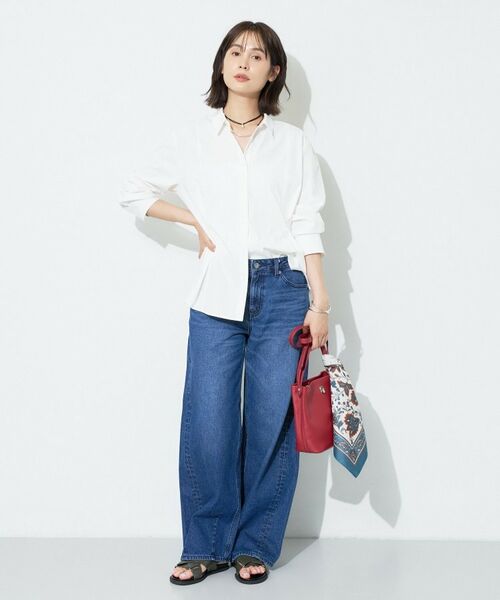 INDIVI / インディヴィ シャツ・ブラウス | 【UV/接触冷感/高ストレッチ】フロントタックシャツ | 詳細3