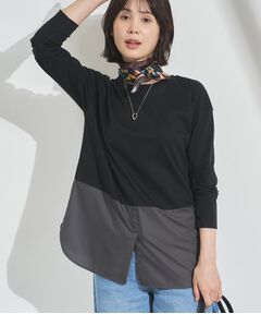 INDIVI / インディヴィ カットソー | 【レイヤードにおすすめ】シャツコンビ ロングTシャツ