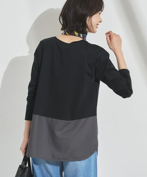 INDIVI / インディヴィ カットソー | 【レイヤードにおすすめ】シャツコンビ ロングTシャツ | 詳細6