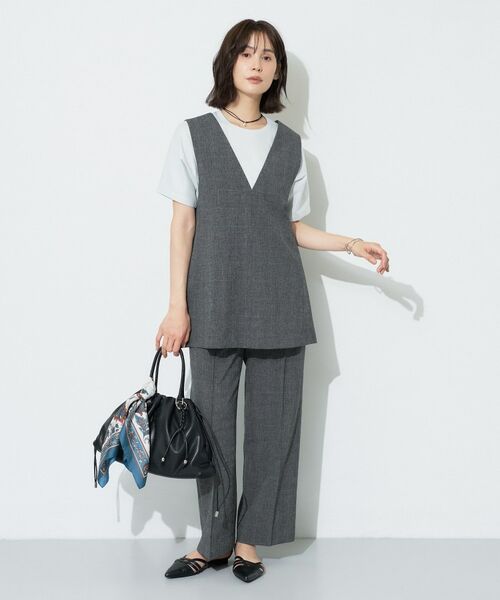 INDIVI / インディヴィ Tシャツ | 【汗ジミ防止／接触冷感】裾レースドルマンTシャツ | 詳細16