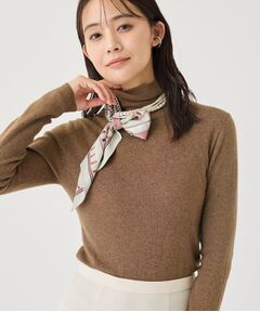 INDIVI / インディヴィ ニット・セーター | 【ウールラメ混／軽量】 ハイネックインナーニット