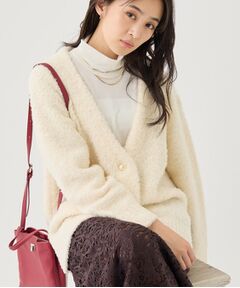 INDIVI / インディヴィ カーディガン・ボレロ | 【品よく軽い！】メリノフェザー Vネックニットカーディガン