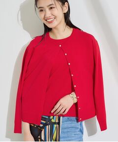 INDIVI / インディヴィ その他トップス | 【2点セット】5分袖ニット＆カーディガン きれいめアンサンブルニット