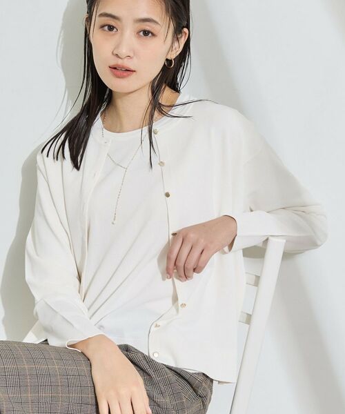 INDIVI / インディヴィ その他トップス | 【2点セット】5分袖ニット&カーディガン きれいめアンサンブルニット | 詳細18