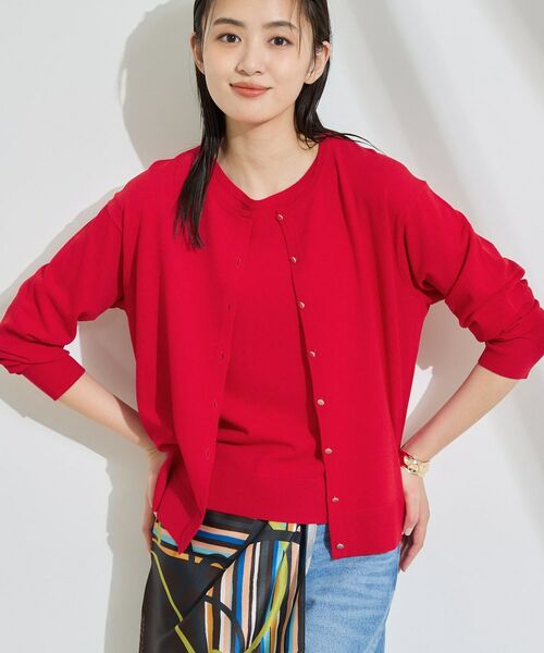 INDIVI / インディヴィ その他トップス | 【2点セット】5分袖ニット&カーディガン きれいめアンサンブルニット | 詳細25