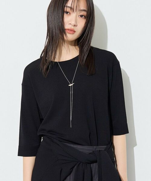 INDIVI / インディヴィ その他トップス | 【2点セット】5分袖ニット&カーディガン きれいめアンサンブルニット | 詳細5