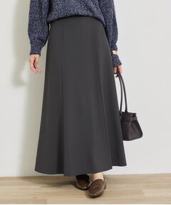 INDIVI / インディヴィ ロング・マキシ丈スカート | 【美シルエット】ジョーゼットサテンセミフレアスカート