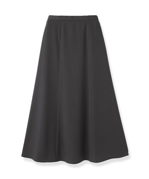 INDIVI / インディヴィ ロング・マキシ丈スカート | 【美シルエット】ジョーゼットサテンセミフレアスカート | 詳細1