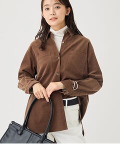 INDIVI / インディヴィ シャツ・ブラウス | 【大人コーデュロイ／SETUP可】オーバーサイズシャツ