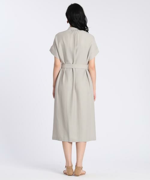 セール 大きいサイズ サファリデザインシャツワンピース ミニ丈 ひざ丈ワンピース Ined L イネド エルサイズ ファッション通販 タカシマヤファッションスクエア