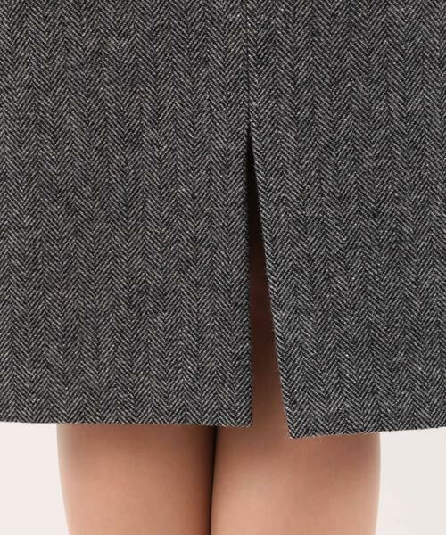 INED / イネド ミニ・ひざ丈スカート | 《セットアップ対応》ヘリンボーン柄スカート | 詳細7