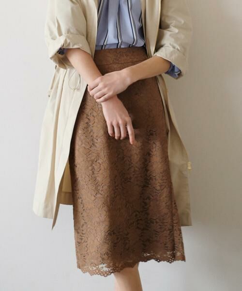 セール レースタイトスカート ミニ ひざ丈スカート Ined イネド ファッション通販 タカシマヤファッションスクエア
