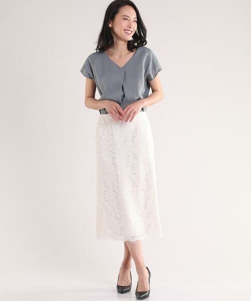 セール レースタイトスカート ミニ ひざ丈スカート Ined イネド ファッション通販 タカシマヤファッションスクエア