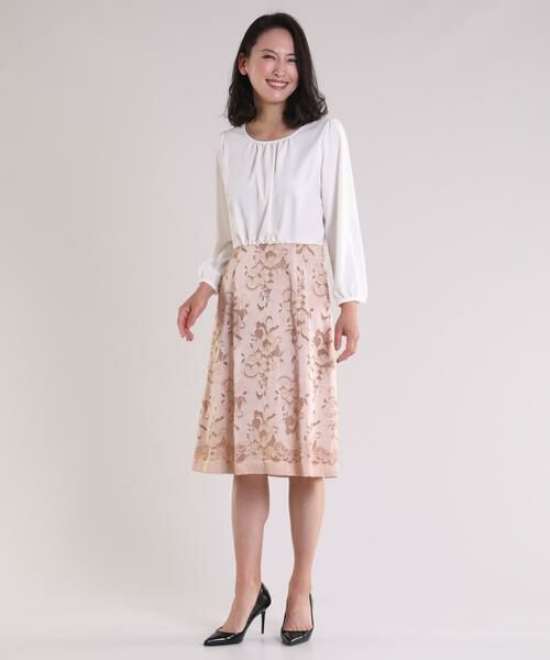 セール Ined International 花柄レースワンピース Viscotecs ミニ丈 ひざ丈ワンピース Ined イネド ファッション通販 タカシマヤファッションスクエア