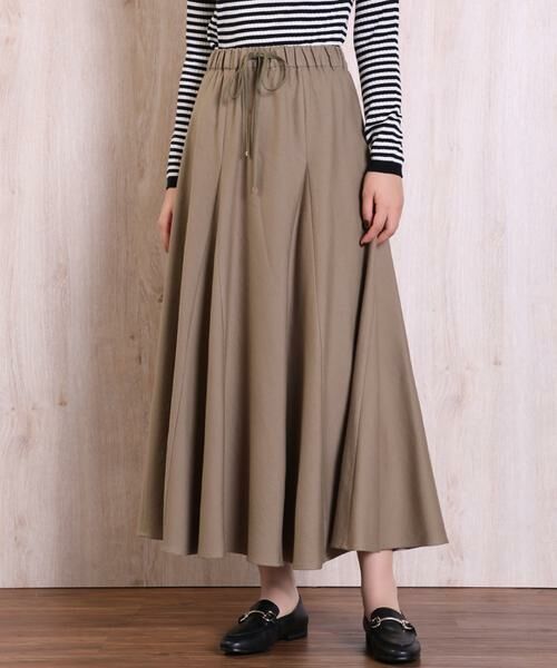 セール Masion De Beige ギャザーロングスカート ロング マキシ丈スカート Ined イネド ファッション通販 タカシマヤファッションスクエア