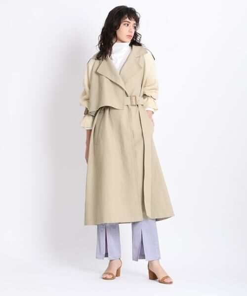 セール Luftrobe オーガンジー切り替えコート トレンチコート Ined イネド ファッション通販 タカシマヤファッションスクエア