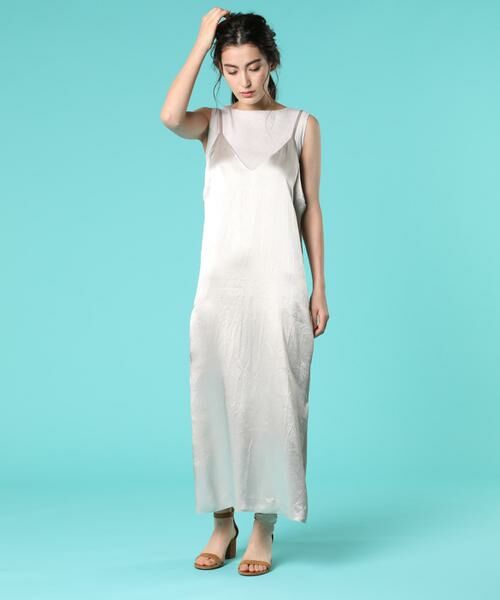 セール Luftrobe サテンキャミワンピース ミニ丈 ひざ丈ワンピース Ined イネド ファッション通販 タカシマヤファッションスクエア