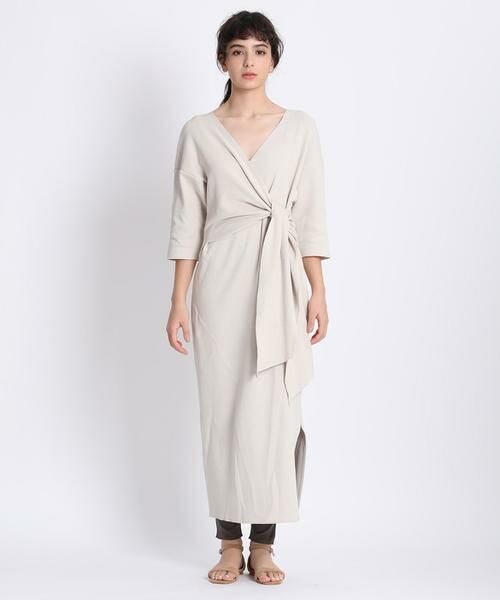 セール Yvon ラップデザインワンピース ミニ丈 ひざ丈ワンピース Ined イネド ファッション通販 タカシマヤファッションスクエア