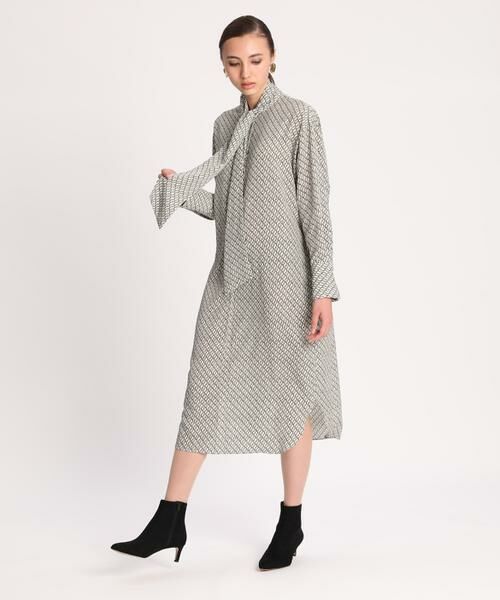 セール ボウタイブラウスワンピース Viscotecs ミニ丈 ひざ丈ワンピース Ined イネド ファッション通販 タカシマヤファッションスクエア