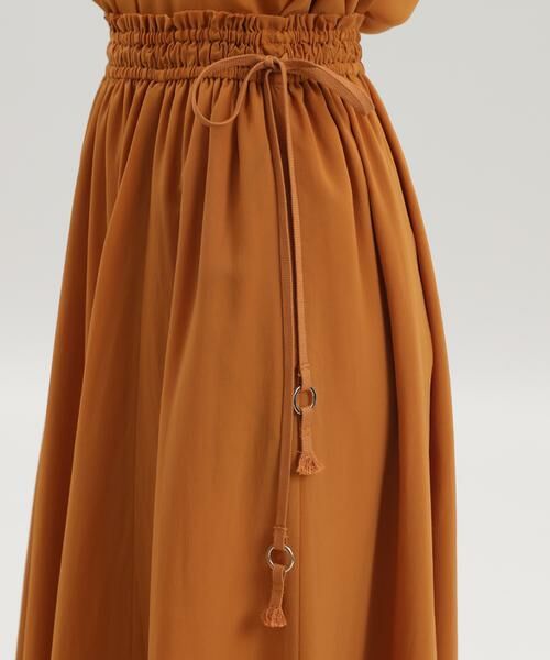 INED / イネド ミニ・ひざ丈スカート | 《大きいサイズ》ギャザーロングスカート《Maison de Beige》 | 詳細5