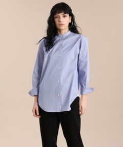 INED / イネド シャツ・ブラウス | 《大きいサイズ》バンドカラーブラウス