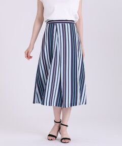 INED / イネド ミニ・ひざ丈スカート | マルチストライプスカート