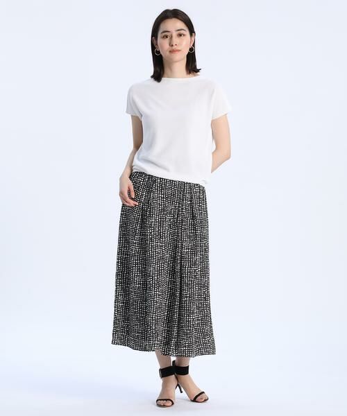 INED / イネド ミニ・ひざ丈スカート | 《大きいサイズ》手書き風チェックスカート | 詳細9