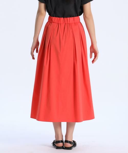 INED / イネド ミニ・ひざ丈スカート | 《大きいサイズ》タックギャザースカート | 詳細4