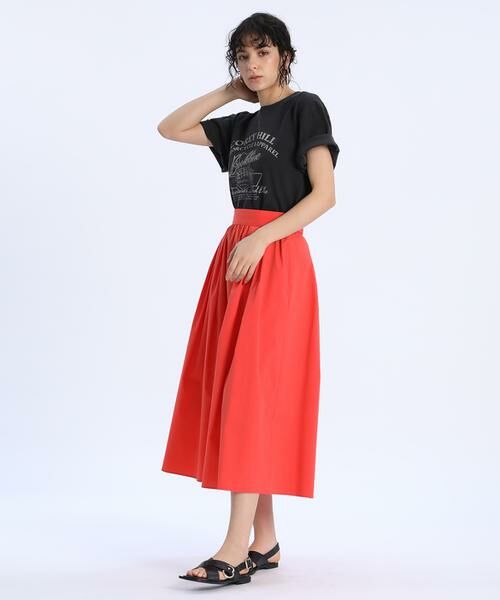 INED / イネド ミニ・ひざ丈スカート | 《大きいサイズ》タックギャザースカート | 詳細7