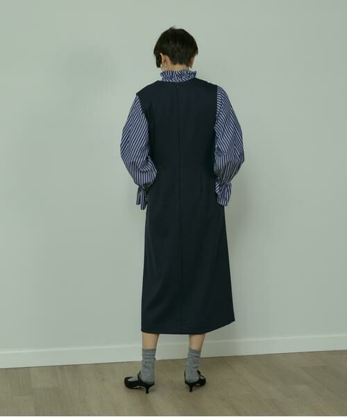 INED / イネド サロペット・オールインワン | 《大きいサイズ》Vネックジャンパースカート | 詳細5