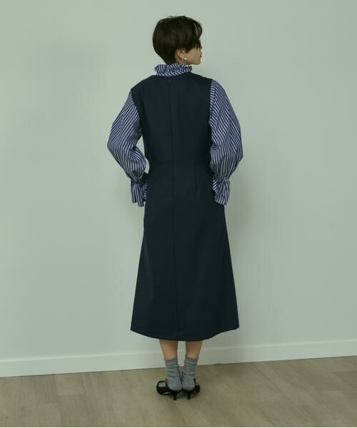INED / イネド サロペット・オールインワン | 《大きいサイズ》Vネックジャンパースカート | 詳細6