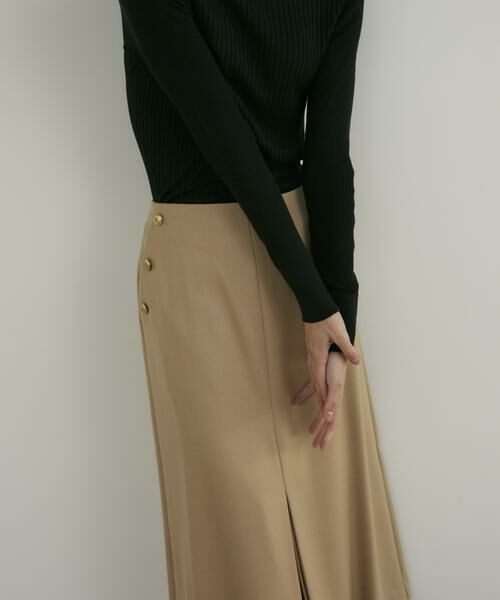 INED / イネド ミニ・ひざ丈スカート | 《大きいサイズ》フロントスリットスカート | 詳細8
